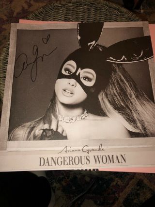 Ariana Grande Signed Poster
