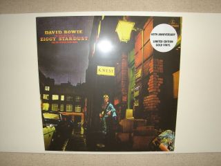 David Bowie - Ziggy Stardust Gold Vinyl Lp Rare 45th Anniversary Issue