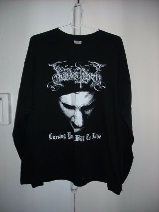 Dodsferd Cursing Your Will To Live L/s Concert Tour T - Shirt Black Death Metal Xl