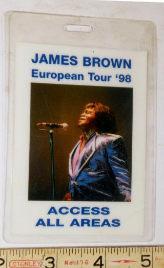 James Brown 1998 European Tour All Access Pass