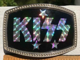 1970S KISS PRISM BELT BUCKLE PACIFICA ? VINTAGE ROCK & ROLL FASHION ACCESSORY 4