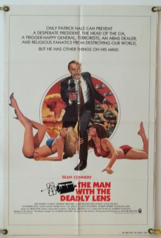 The Man With The Deadly Lens Ff Orig 1sh Movie Poster Sean Connery (1982)
