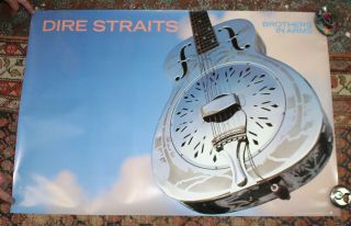 Dire Straits Mark Knopfler Brothers In Arms Promo Poster 1985