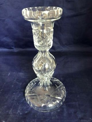 Waterford Crystal Single Stick Candlesticks Candle Holders 2