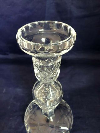 Waterford Crystal Single Stick Candlesticks Candle Holders 4