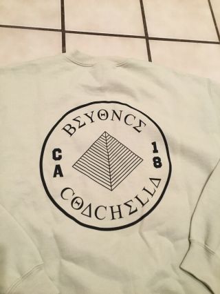 Beyonce Beta Delta Kappa Coachella 2018 Beyhive Sorority Bak Sweatshirt Sz.  M