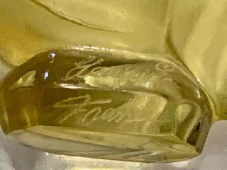 Lalique,  Crystal,  Bright Yellow,  Angel Fish Figurine,  signed,  Lalique,  France 2