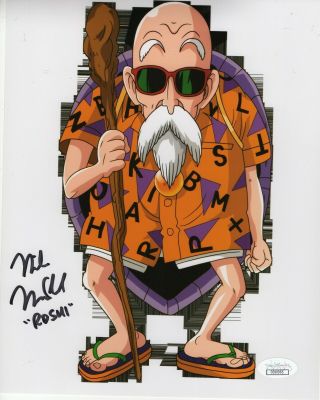 Mike Mcfarland Dragon Ball Z Master Roshi Autograph 8x10 Photo Signed Jsa