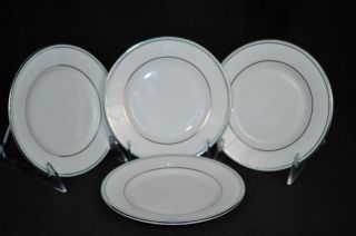 Wedgwood Vera Wang Blue Duchesse Bread And Butter Plates Set/4