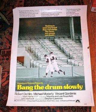 Bang The Drum Slowly Rolled Movie Poster Robert De Niro 1973
