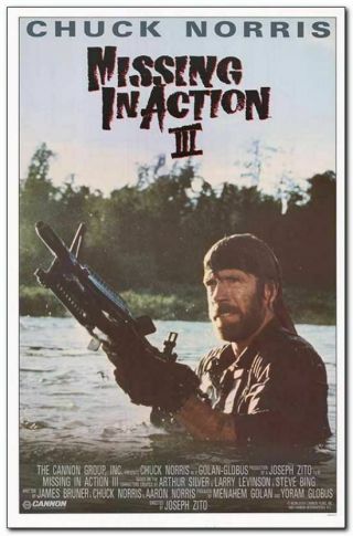 Missing In Action 3 - 1988 - 27x41 Recalled Movie Poster - Chuck Norris