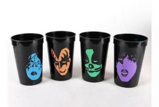 Vintage Kiss Gene Simmons Paul Stanley Peter Criss Ace Frehley 4 Cups 1994