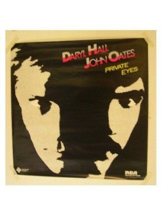 Hall And Oates Poster Daryl John Private Eyes Old &