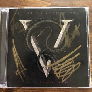 Bullet For My Valentine Venom Autographed Cd (signed Booklet) [deluxe Edition]