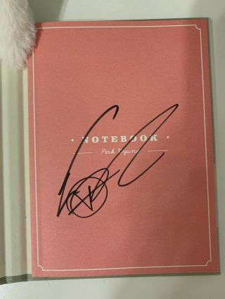 Park Kyung: Notebook 1st Mini Album MWAVE Autographed (On First Page) 4
