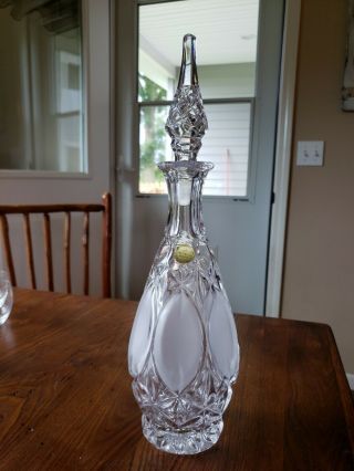Vintage Princess House 24 Lead Crystal Decanter With Stopper,  776,  W.  Germany
