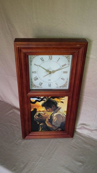 Gone With The Wind " A Timeless Classic " Wall Clock W/coa