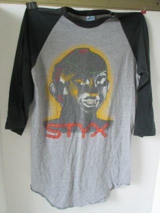 Vintage 1983 Styx Kilroy Was Here Concert Tour T - Shirt Size Medium
