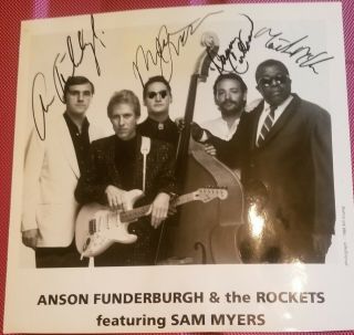 Autographed Photo Of Anson Funderburgh & The Rockets