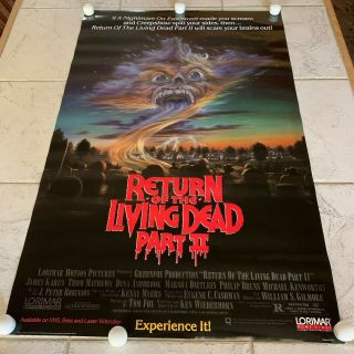Return Of The Living Dead Part Ii 23x35 Promotional Movie Poster Horror Flick Nm