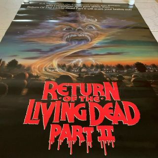 RETURN OF THE LIVING DEAD PART II 23X35 Promotional Movie Poster Horror Flick NM 3