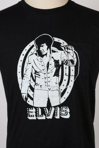 Vintage 70s Elvis Presley Pocket T - Shirt Deadstock Usa Mens Size Xl
