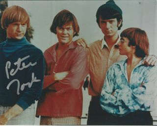 The Monkees Peter Tork (dec. ) Autographed 8x10 Color Photo