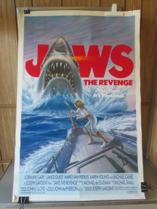 Jaws The Revenge 1987 One Sheet Movie Poster 27x41 Nss 870044