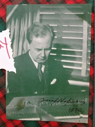 1936 Josef Hofmann Signed Autograph Program Page