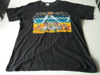 Helloween Live In The Uk 89 Tour T Shirt Dio Iron Maiden Heavy Metal