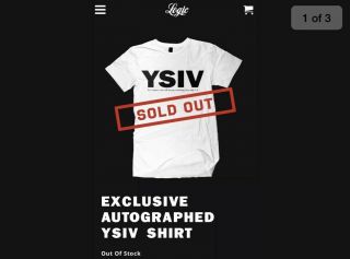 Logic rapper REAL hand SIGNED X - Large T - Shirt XL Autographed YSIV 4