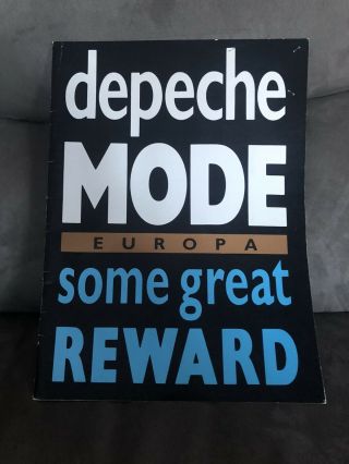 Depeche Mode Europa Tour Programme 1984 With Ticket Portsmouth