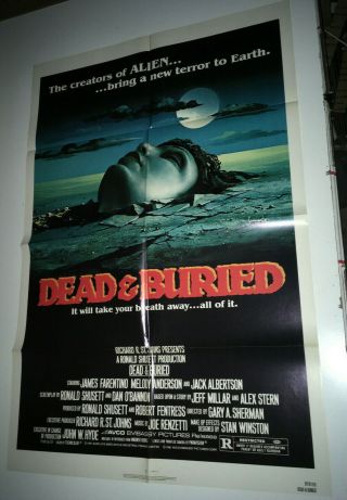 Dead & Buried Movie Poster 1981 Gary Sherman Zombie Gore Horror