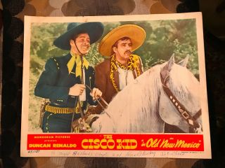 The Cisco Kid In Old Mexico 1945 Monogram Western Lobby Card Duncan Renaldo