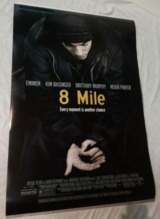 2002 8 Mile Movie Poster,  Eminem Final Versioin - 27x40 D/s