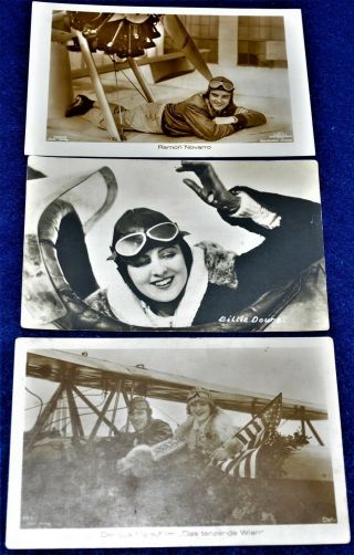 7 - PC,  Silent/Sound Movie Star Pilot ' s,  1925 - 30,  Young Eagles,  Billie Dove,  Ramon Nova 3