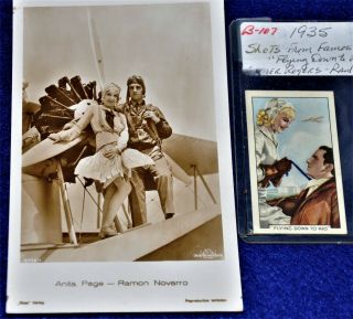 7 - PC,  Silent/Sound Movie Star Pilot ' s,  1925 - 30,  Young Eagles,  Billie Dove,  Ramon Nova 4