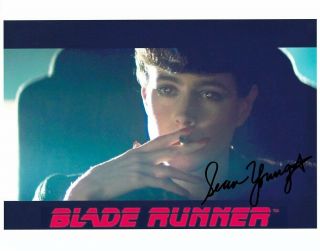 Sean Young Signed Blade Runner Color 8x10 W/ Sexy Rachael Smoking Cigarette