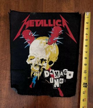 Vtg Metallica Damage Inc Backpatch 80’s Metal Anthrax Megadeth Pushead