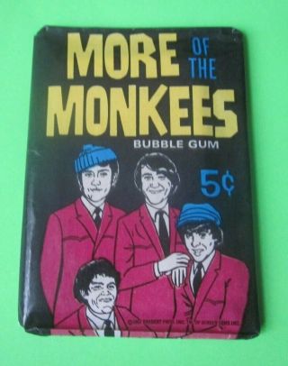 1967 Donruss More Monkees Trading Card Wax Pack