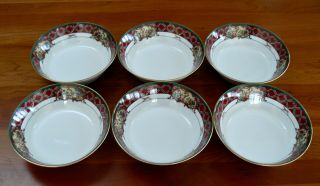 Noritake Royal Hunt Eight Soup Bowls 7”