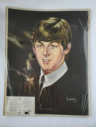 Vintage 1964 The Beatles Volpe Color Portraits Factory Set Of 4 Posters