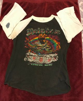 Rainbow Tour 1982 Vintage Concert T Shirt Size Small