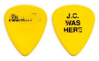 Bad English Jonathan Cain Was Here Concert - Yellow Guitar Pick - 1989 Tour