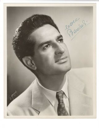 Cesare Bardelli Signed Photo 1940s / Opera Singer Autographed