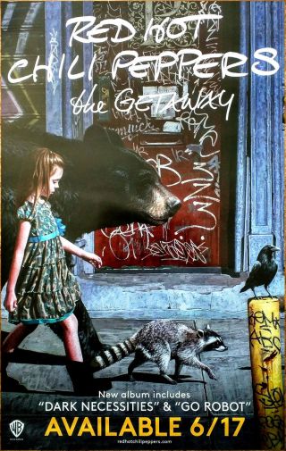 Red Hot Chili Peppers The Getaway Ltd Ed Rare Tour Poster,  Rock Poster Rhcp