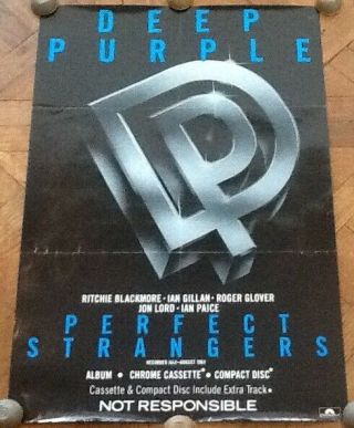 Deep Purple Perfect Strangers Promotional Poster Polydor 1984