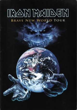 Iron Maiden 2000 Brave World Tour Concert Program Book Booklet / Nmt 2