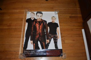 Depeche Mode Singles 86 98 Tour Official Concert Poster Vintage 1998 Great Shape