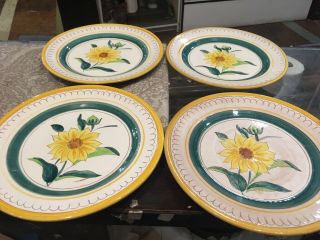 Vintage Stangl Pottery Terra Rose Set Of 8 Dinner Plates Set Size 11”